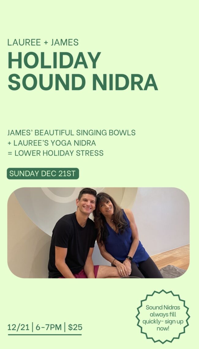Holiday Sound Nidra with Lauree & James December 2025